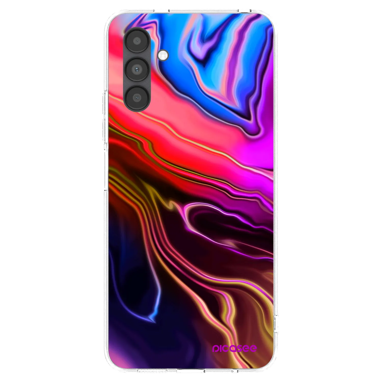 Picasee Samsung Galaxy A04s A047F Hülle - Transparentes Silikon - Electric