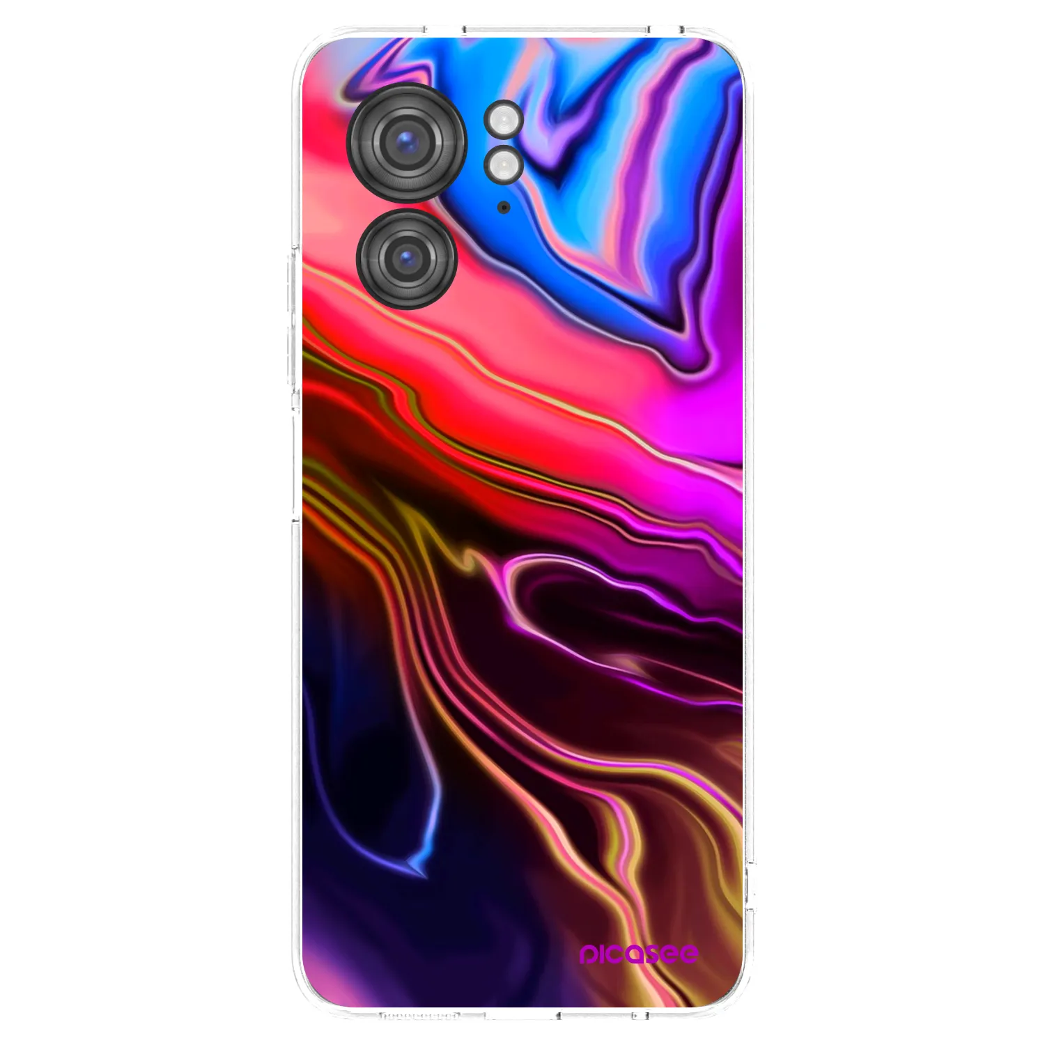 Picasee Motorola Edge 40 Hülle - Transparentes Silikon - Electric