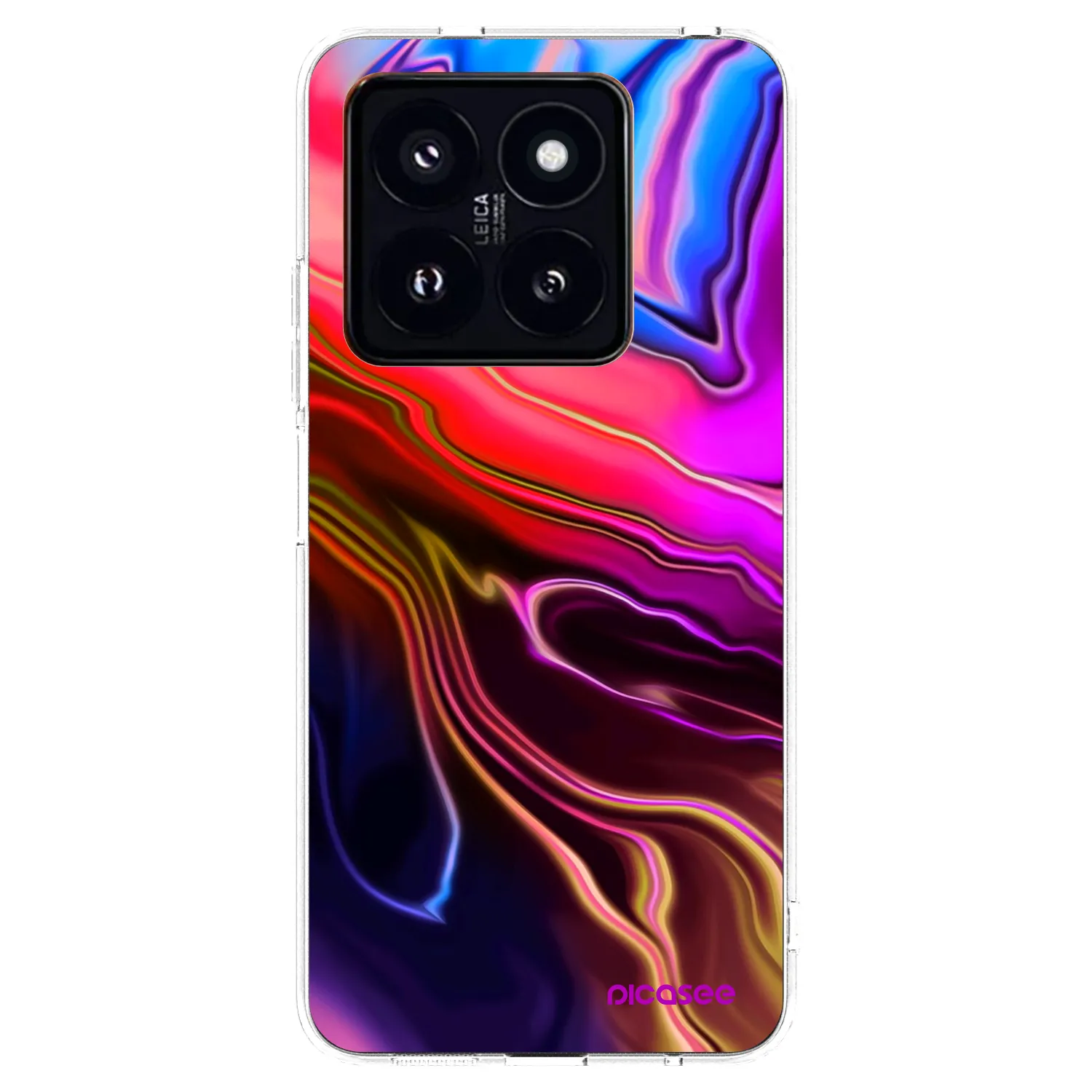 Picasee Xiaomi 14 Pro Hülle - Transparentes Silikon - Electric