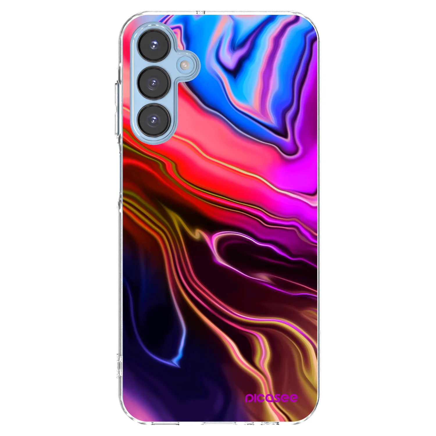 Picasee Samsung Galaxy A15 A156B 5G Hülle - Transparentes Silikon - Electric