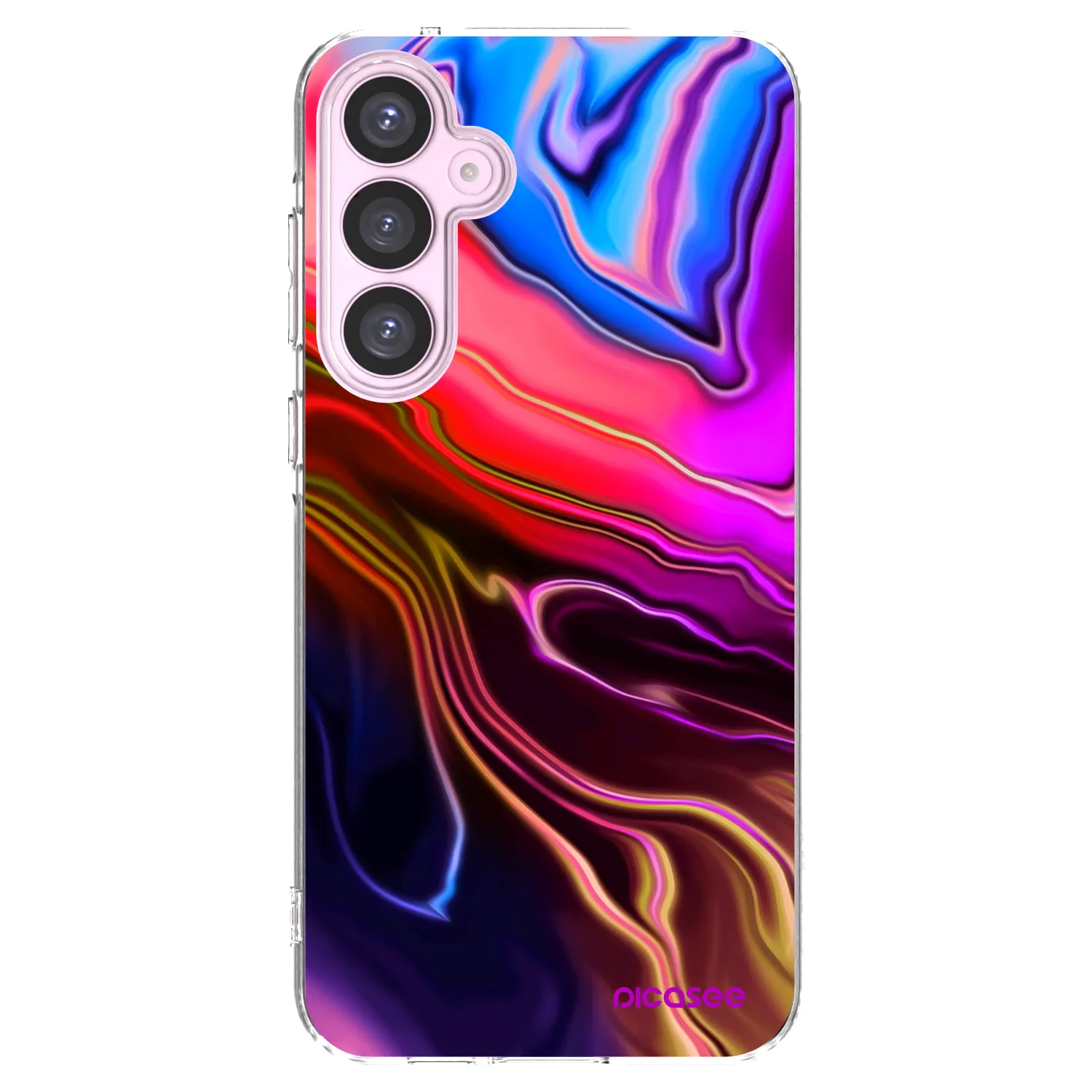 Picasee Samsung Galaxy A55 5G A556B Hülle - Transparentes Silikon - Electric