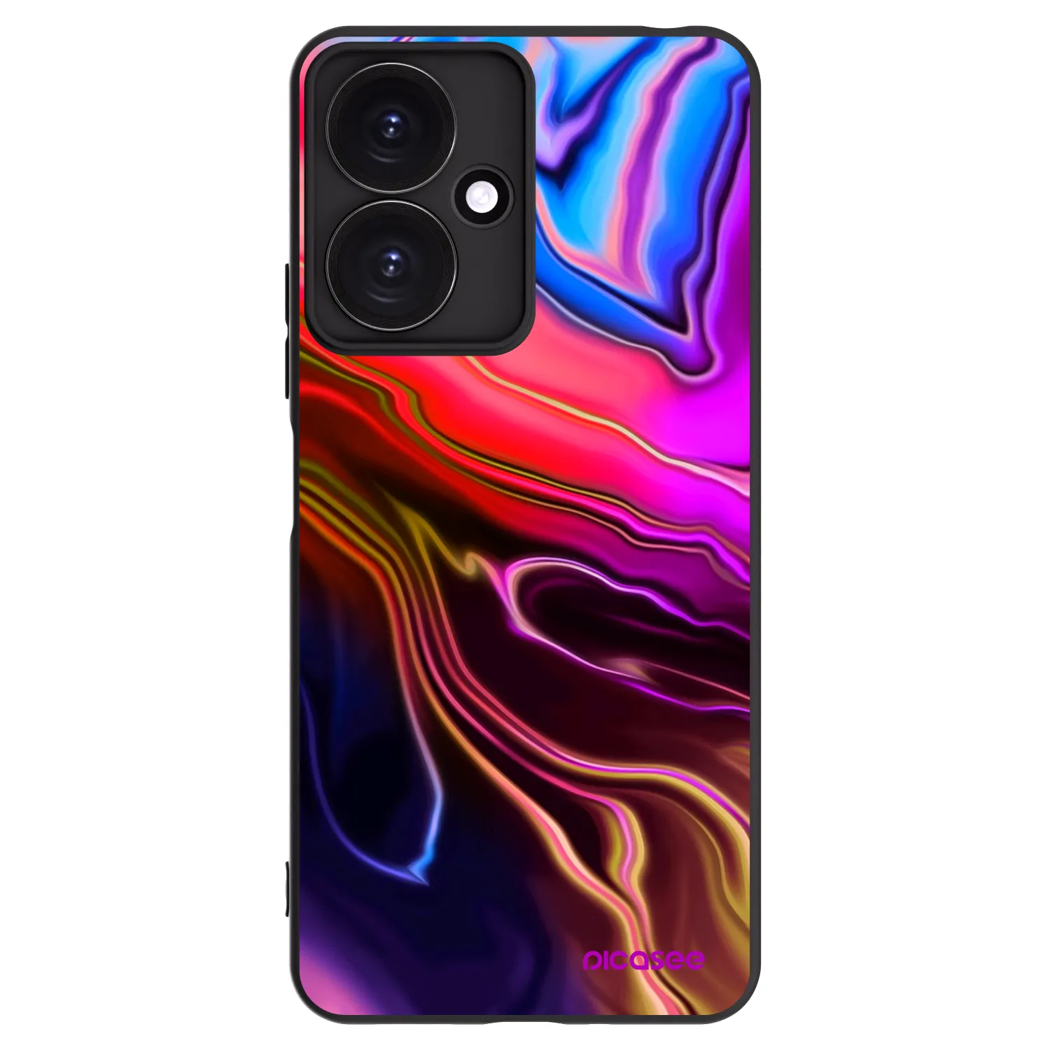 Picasee Xiaomi Redmi 13C 5G Hülle - Schwarzes Silikon - Electric