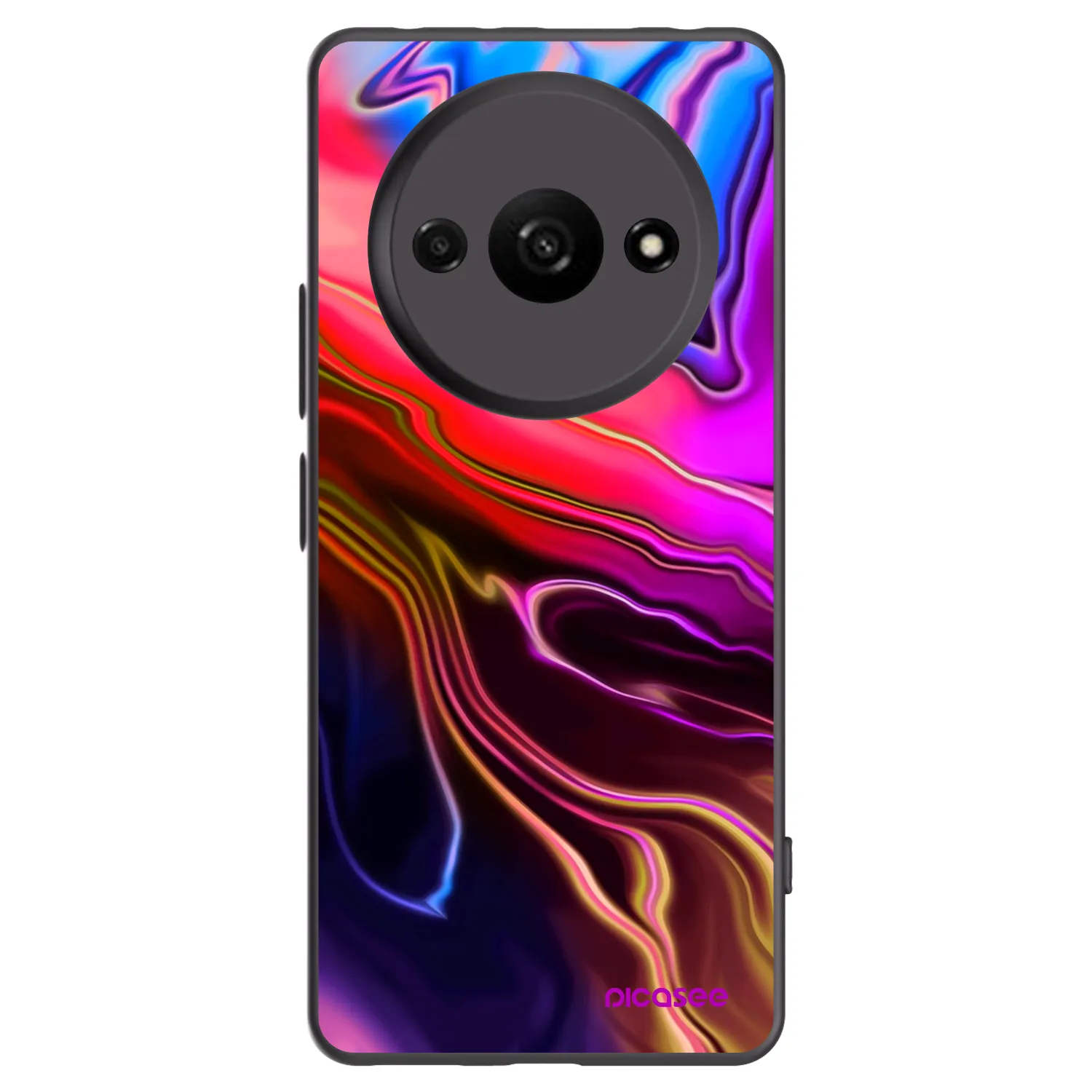 Picasee Xiaomi Redmi A3 Hülle - Schwarzes Silikon - Electric