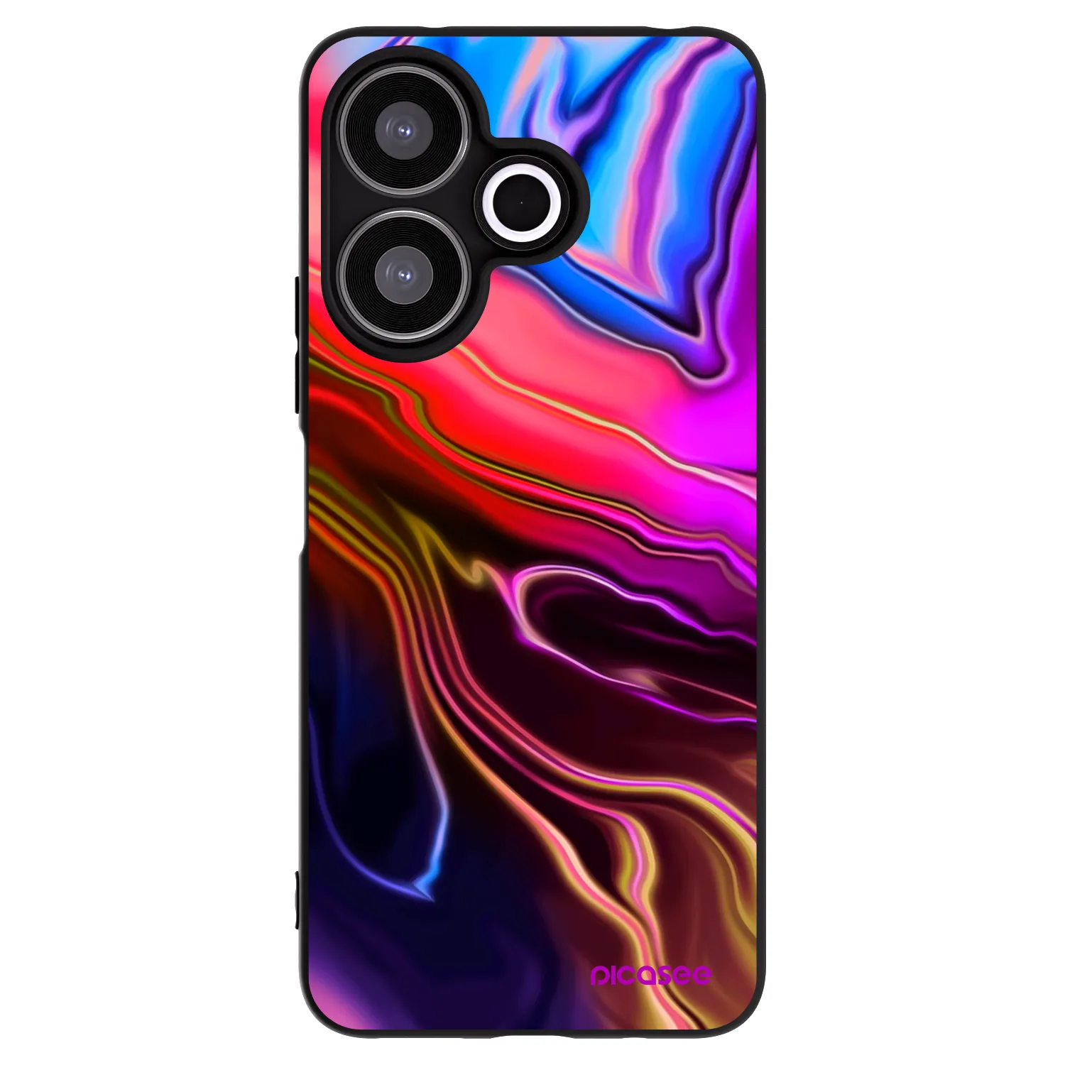Picasee Xiaomi Redmi 13 4G Hülle - Schwarzes Silikon - Electric