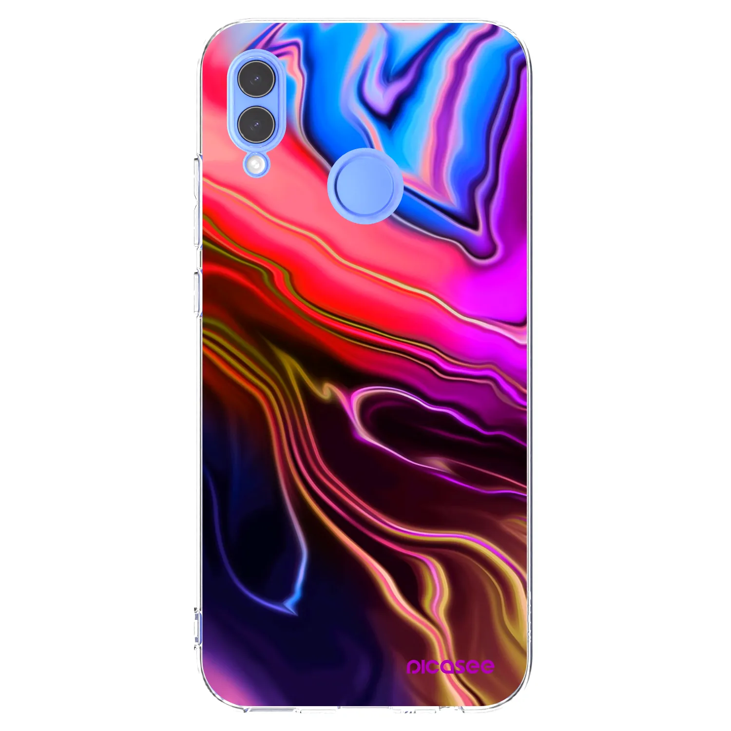 Picasee Honor 10 Lite Hülle - Transparentes Silikon - Electric