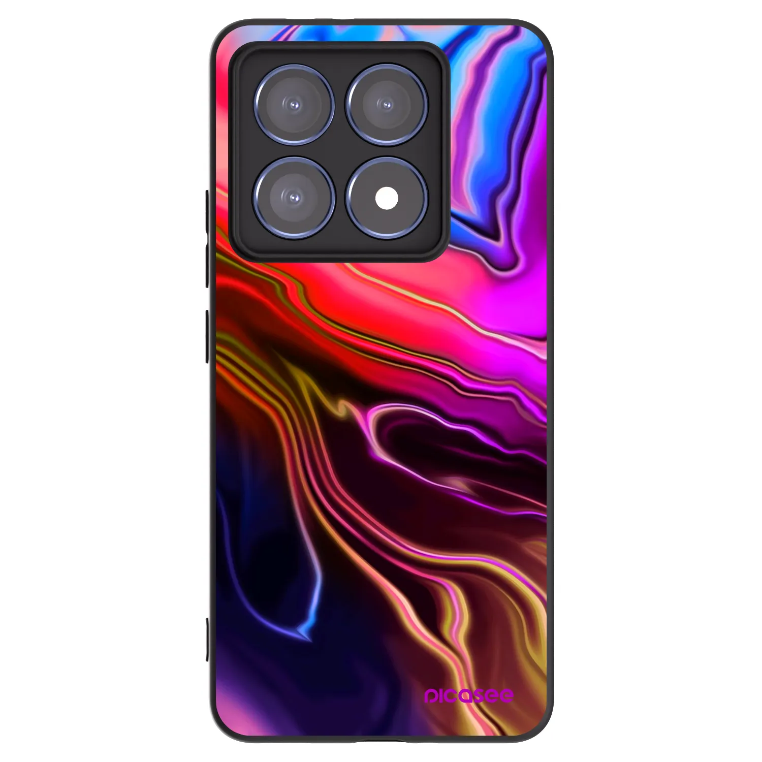 Picasee Xiaomi 14T Pro Hülle - Schwarzes Silikon - Electric