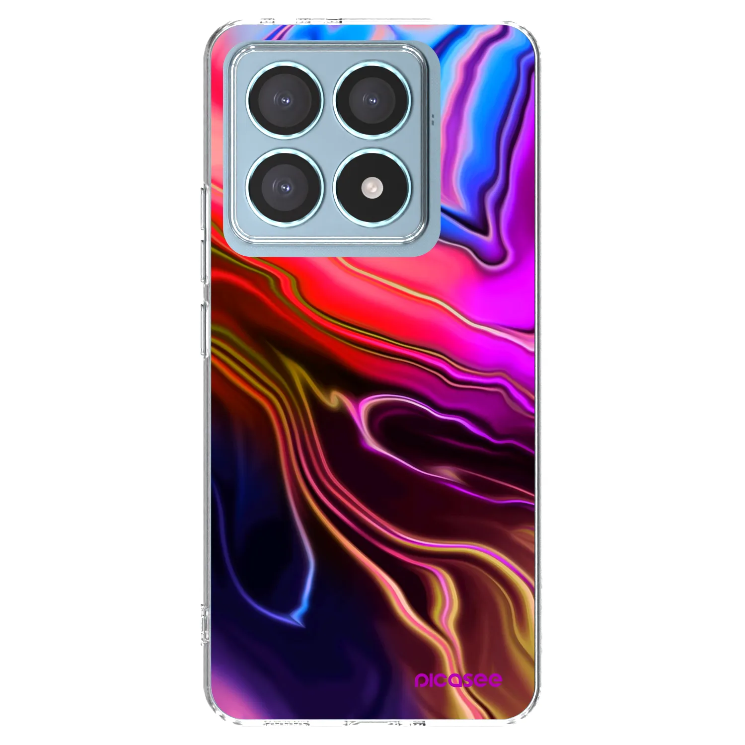 Picasee Xiaomi 14T Pro Hülle - Transparentes Silikon - Electric