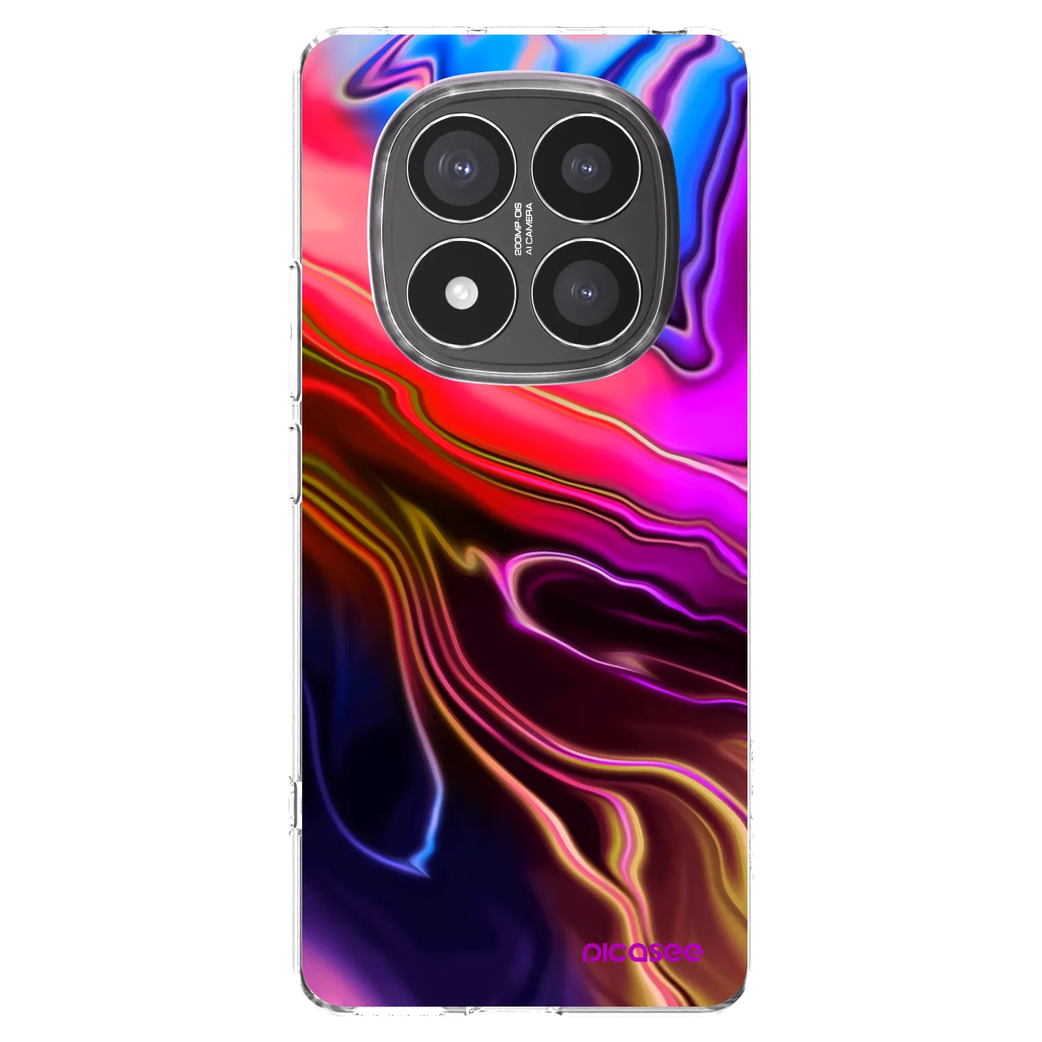 Picasee Xiaomi Redmi Note 14 Pro+ 5G Hülle - Transparentes Silikon - Electric