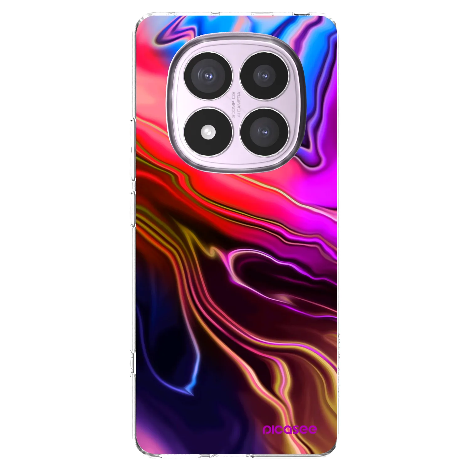 Picasee Xiaomi Redmi Note 14 Pro 5G Hülle - Transparentes Silikon - Electric