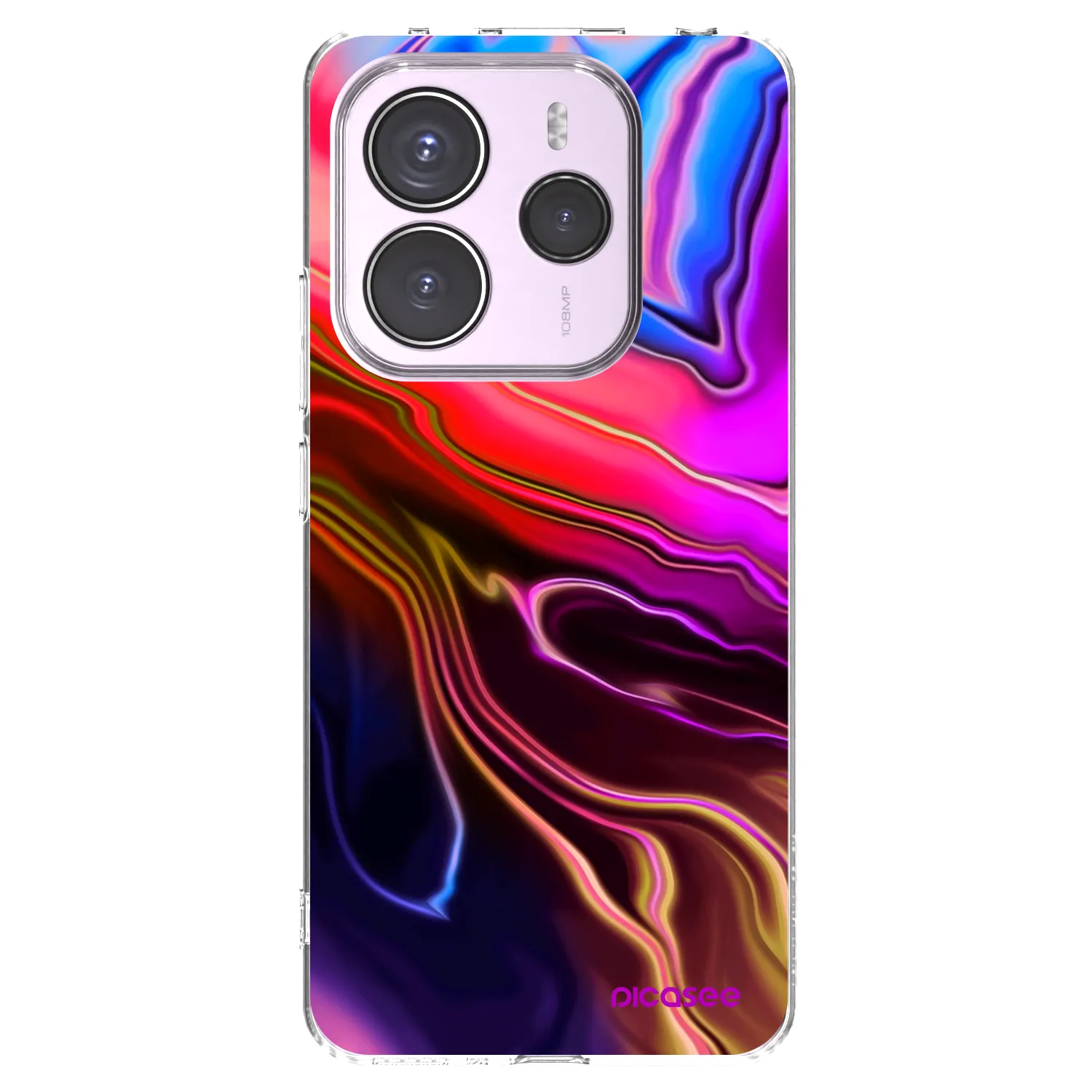 Picasee Xiaomi Redmi Note 14 5G Hülle - Transparentes Silikon - Electric