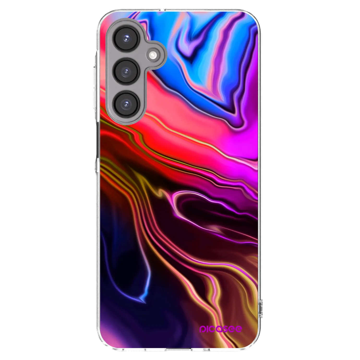 Picasee Samsung Galaxy A16 5G Hülle - Transparentes Silikon - Electric