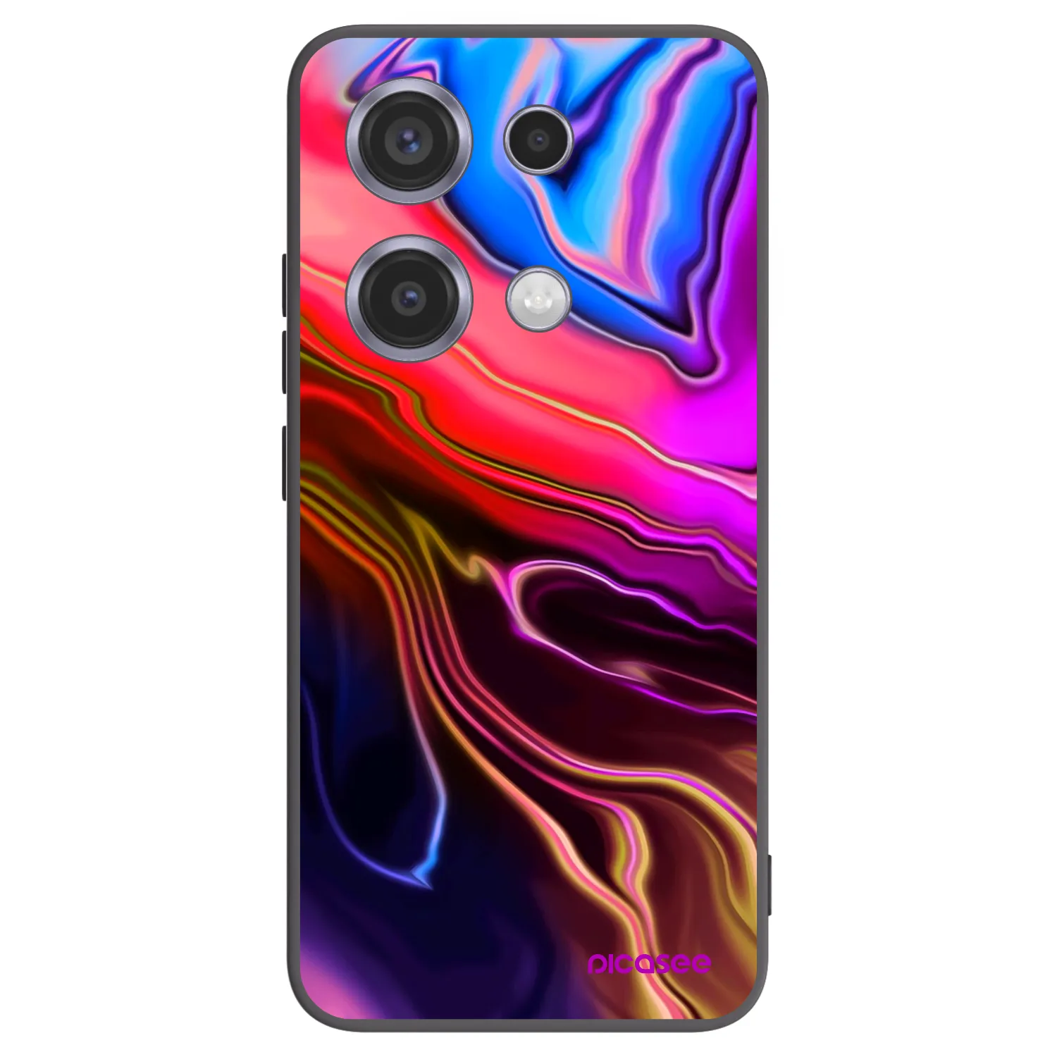 Picasee Xiaomi Redmi Note 14S Hülle - Schwarzes Silikon - Electric
