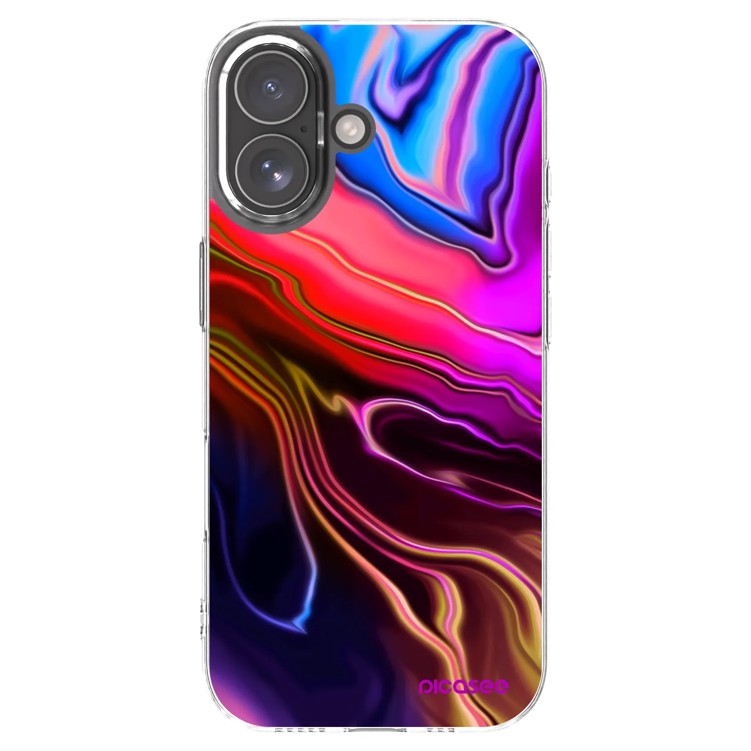 Picasee Apple iPhone 17 Hülle - Transparentes Silikon - Electric