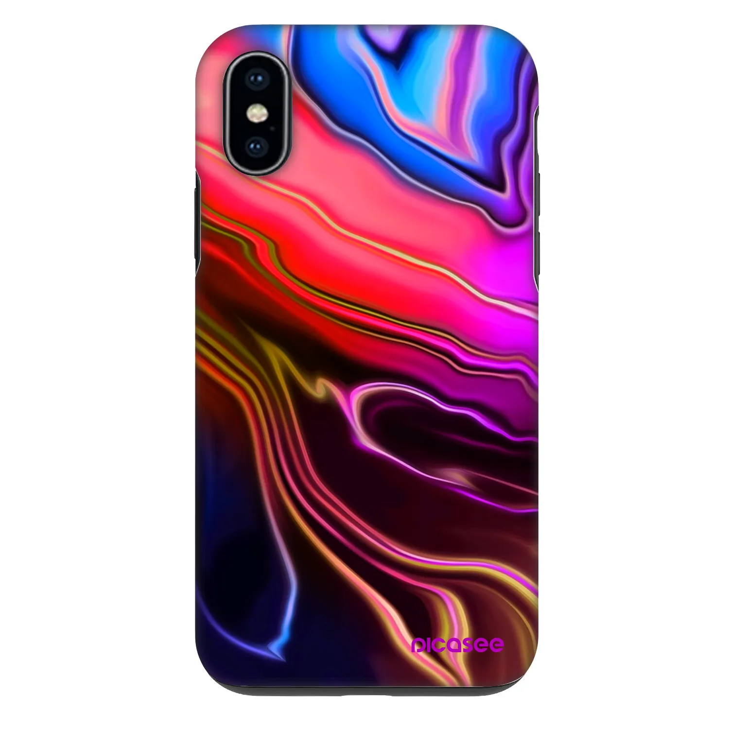 Picasee Fashion Case für Apple iPhone X/XS - Electric