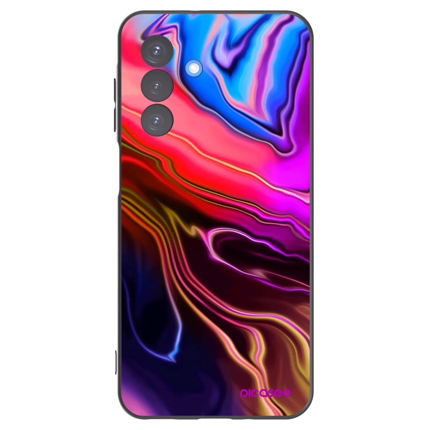 Picasee Samsung Galaxy A17 5G Hülle - Schwarzes Silikon - Electric