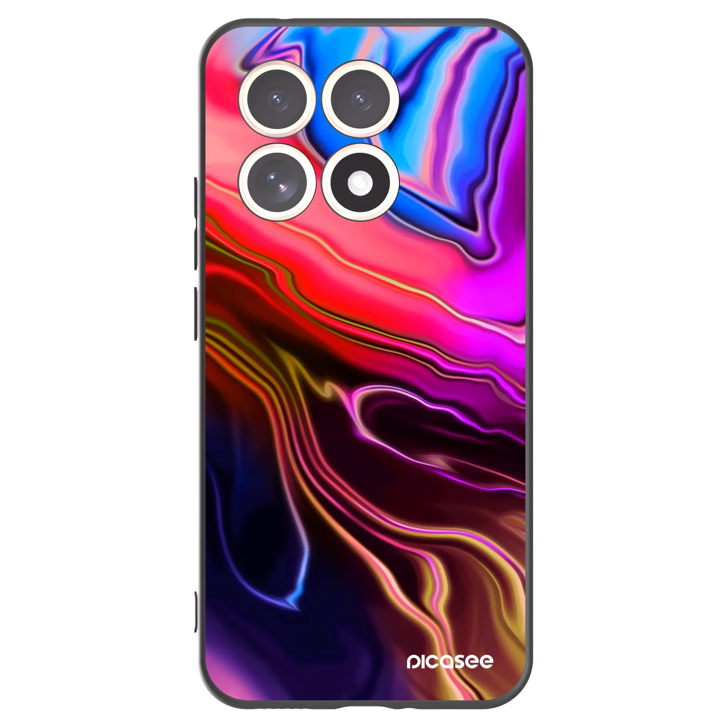 Picasee Xiaomi 15T Hülle - Schwarzes Silikon - Electric