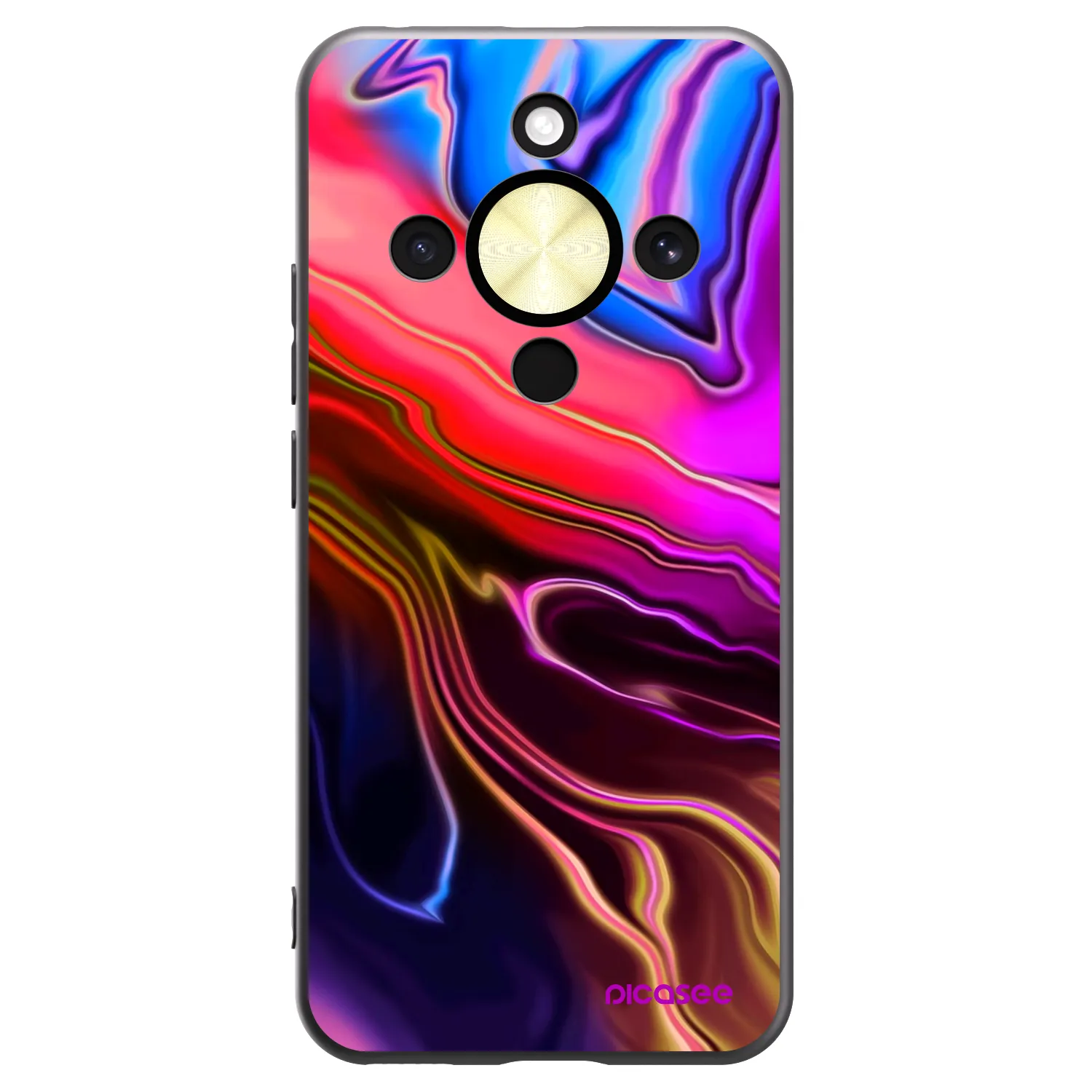 Picasee Honor Magic8 Lite 5G Hülle - Schwarzes Silikon - Electric