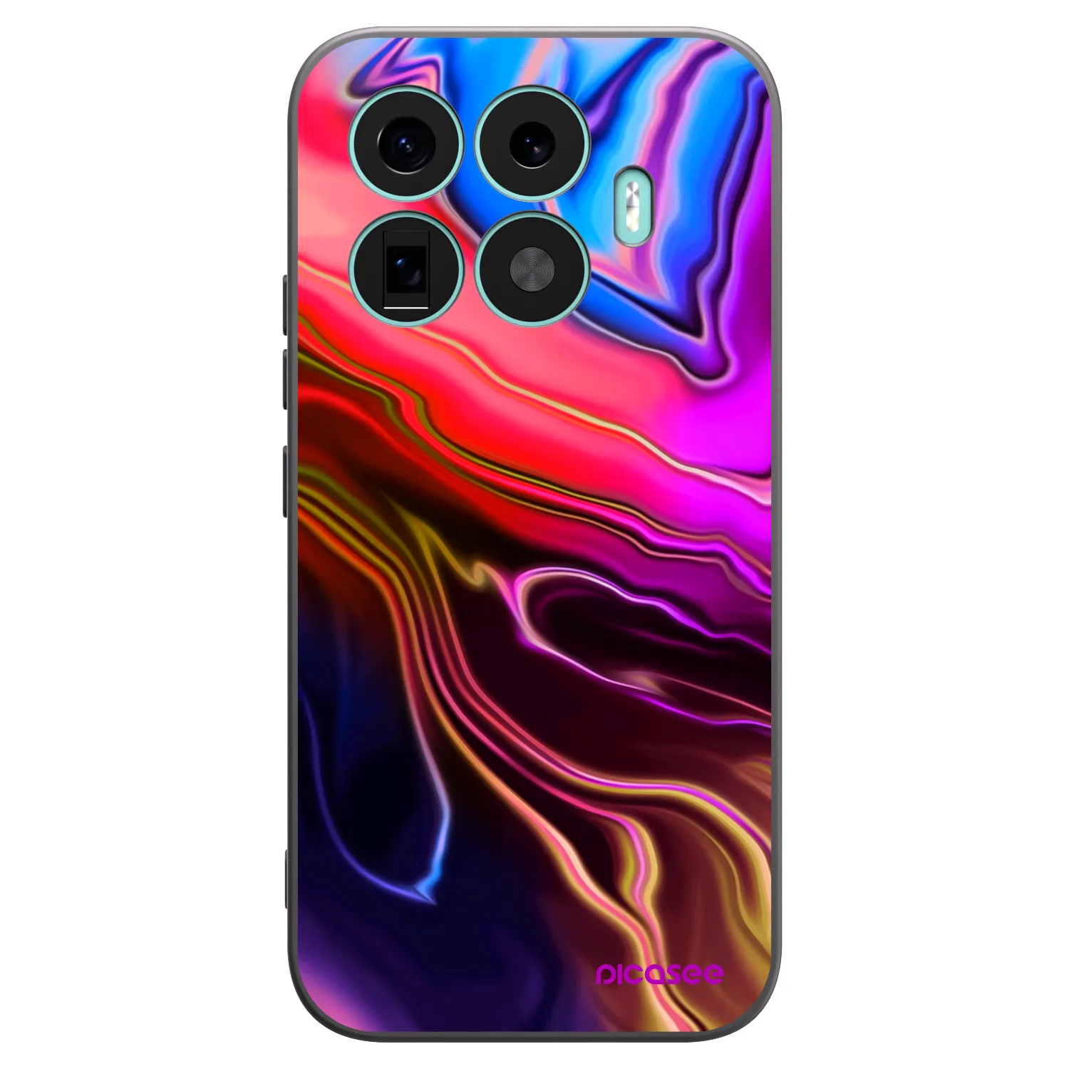 Picasee Xiaomi 17T Hülle - Schwarzes Silikon - Electric