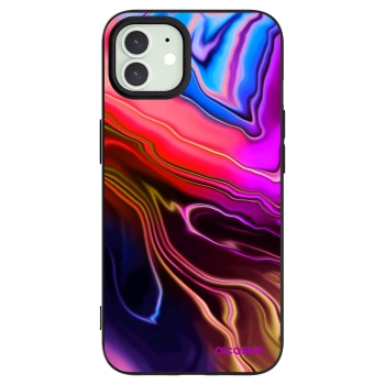 Picasee Apple iPhone 12 Hülle - Schwarzes Silikon - Electric
