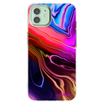 Picasee Apple iPhone 12 Hülle - Transparentes Silikon - Electric