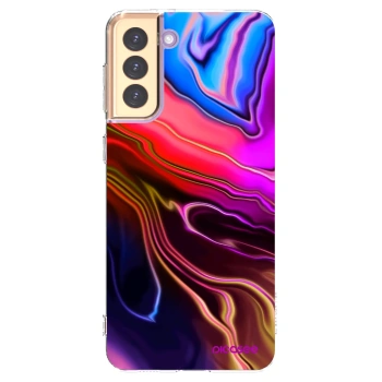 Picasee Samsung Galaxy S21+ 5G G996F Hülle - Transparentes Silikon - Electric