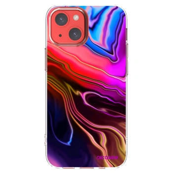 Picasee Apple iPhone 13 mini Hülle - Transparentes Silikon - Electric