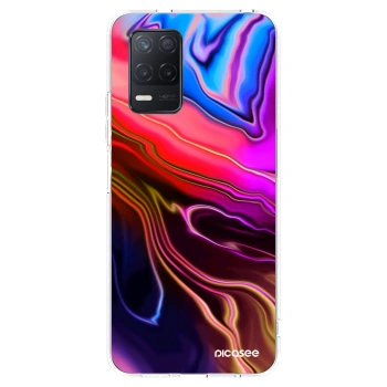 Picasee Realme 8 5G Hülle - Transparentes Silikon - Electric