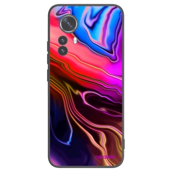 Picasee Xiaomi 12 Pro Hülle - Schwarzes Silikon - Electric