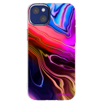 Picasee Apple iPhone 14 Plus Hülle - Transparentes Silikon - Electric