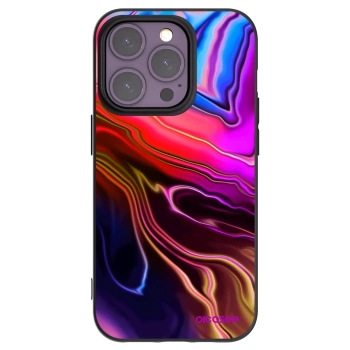 Picasee Apple iPhone 14 Pro Hülle - Schwarzes Silikon - Electric