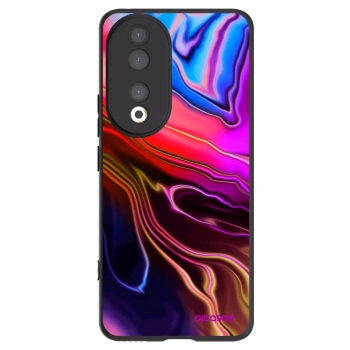 Picasee Honor 90 5G Hülle - Schwarzes Silikon - Electric