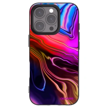 Picasee Apple iPhone 16 Pro Hülle - Schwarzes Silikon - Electric