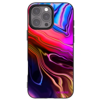 Picasee Apple iPhone 16 Pro Max Hülle - Schwarzes Silikon - Electric
