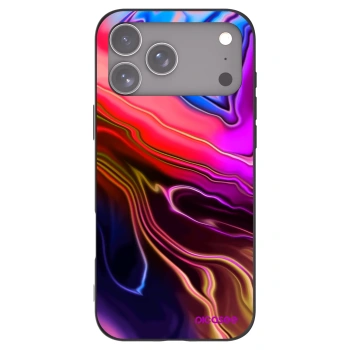 Picasee Apple iPhone 17 Pro Max Hülle - Schwarzes Silikon - Electric