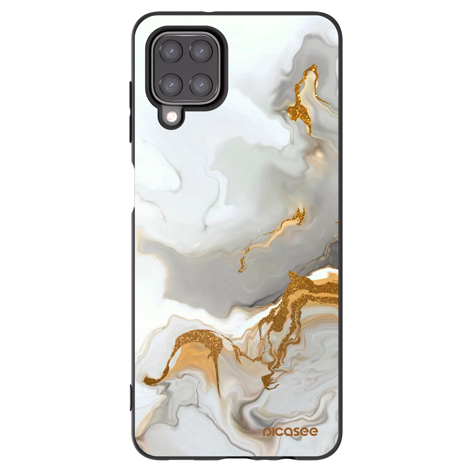 Picasee Samsung Galaxy A12 A125F Hülle - Schwarzes Silikon - Her