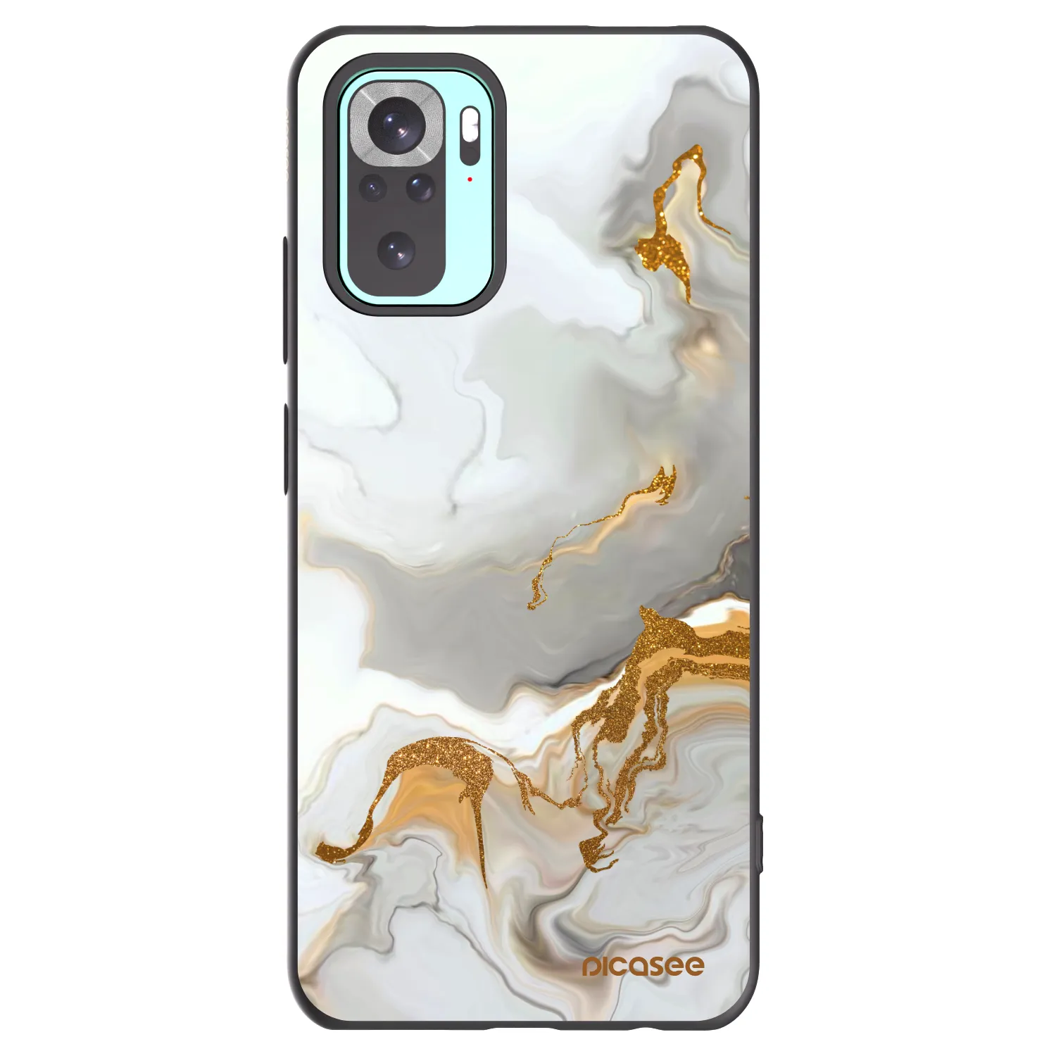 Picasee Xiaomi Redmi Note 10 Pro Hülle - Schwarzes Silikon - Her