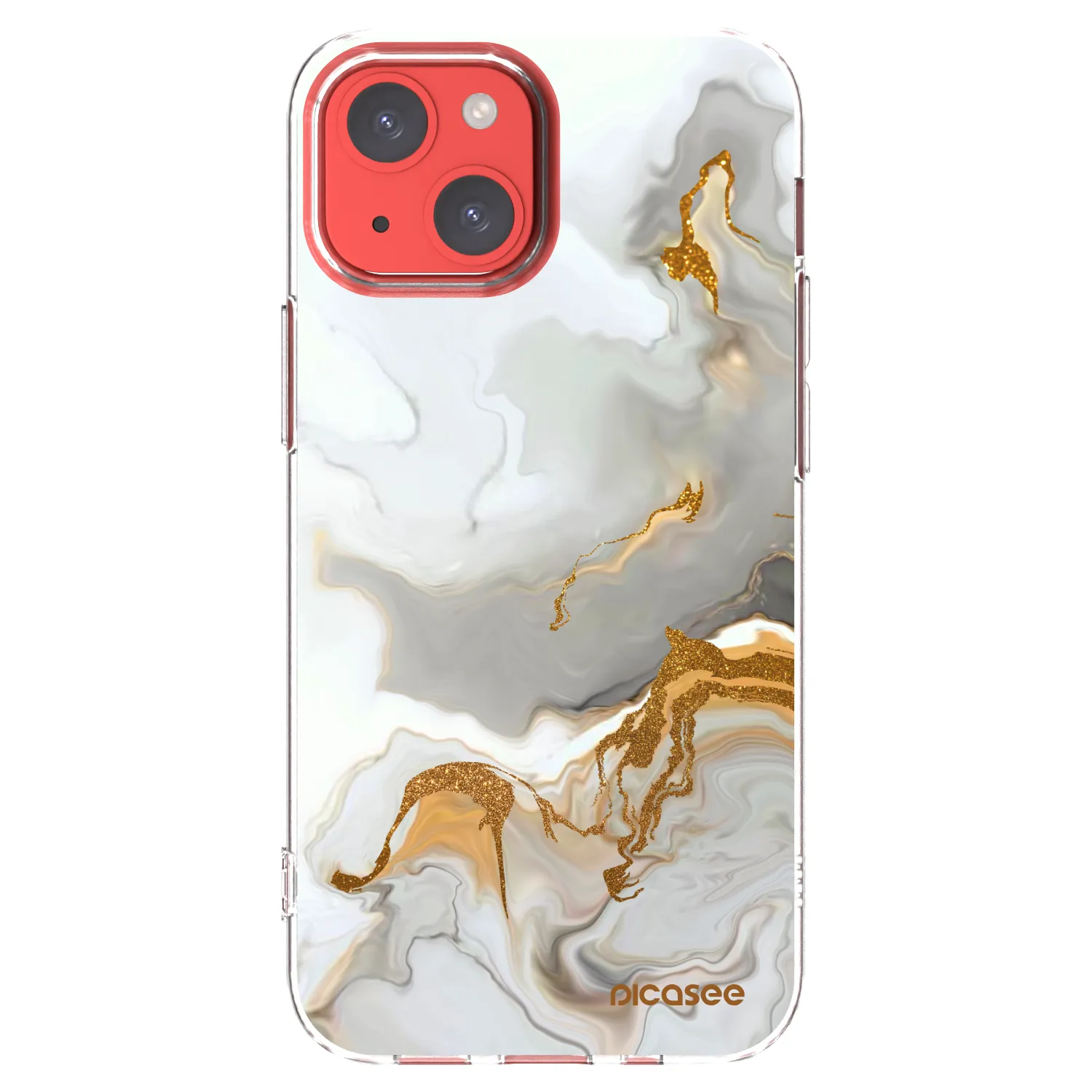 Picasee Apple iPhone 13 mini Hülle - Transparentes Silikon - Her