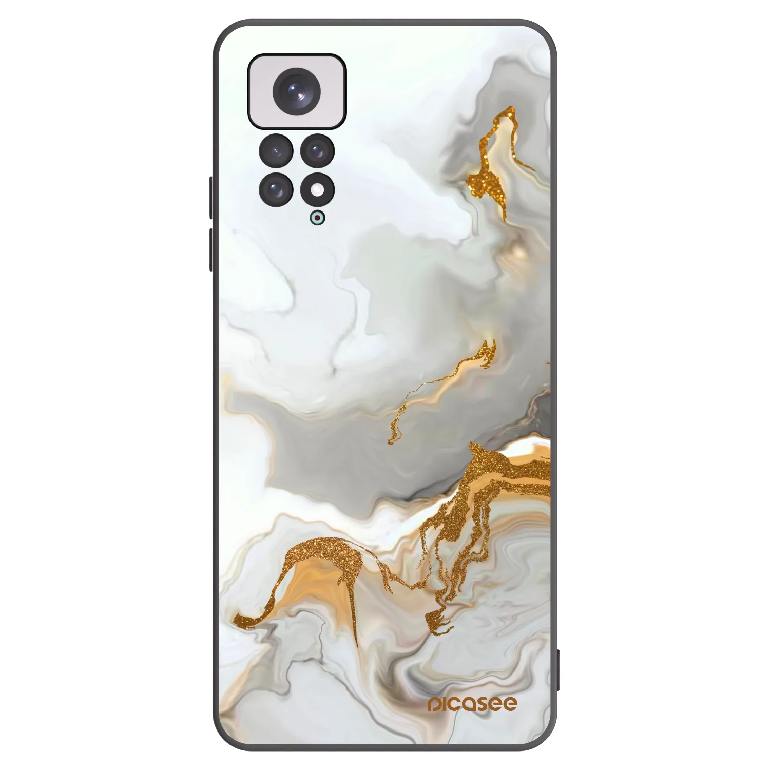 Picasee Xiaomi Redmi Note 11 Hülle - Schwarzes Silikon - Her