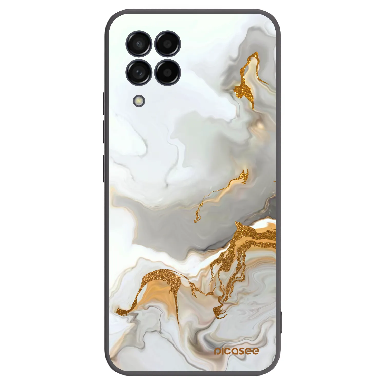 Picasee Samsung Galaxy M53 5G Hülle - Schwarzes Silikon - Her