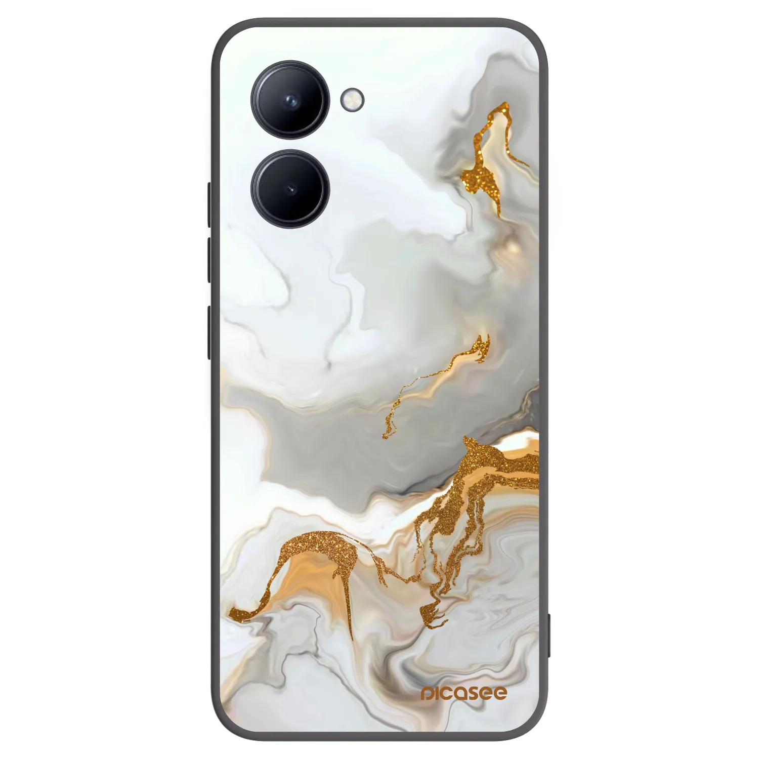 Picasee Realme C33 (2023) Hülle - Schwarzes Silikon - Her