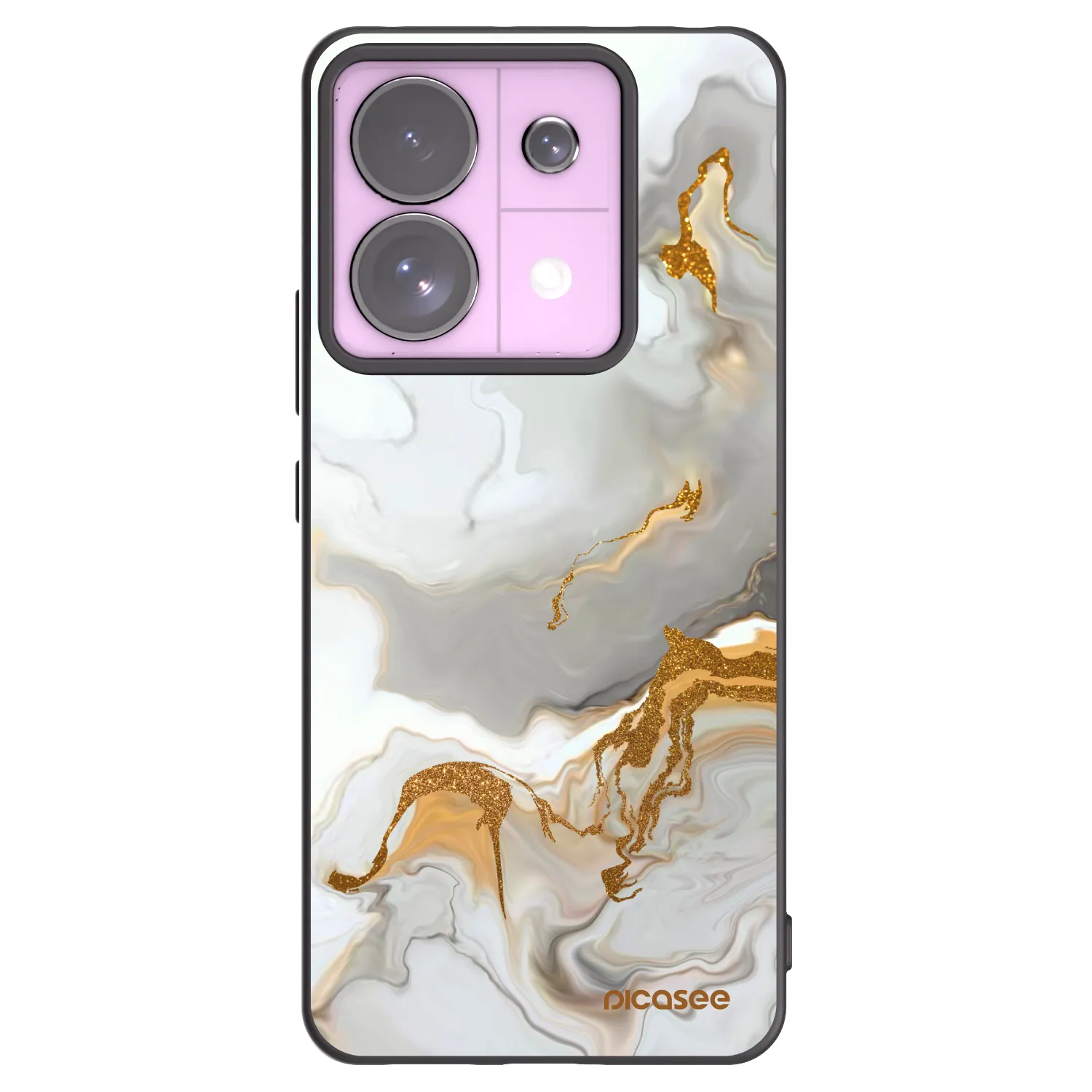 Picasee Xiaomi Redmi Note 13 Pro 5G Hülle - Schwarzes Silikon - Her