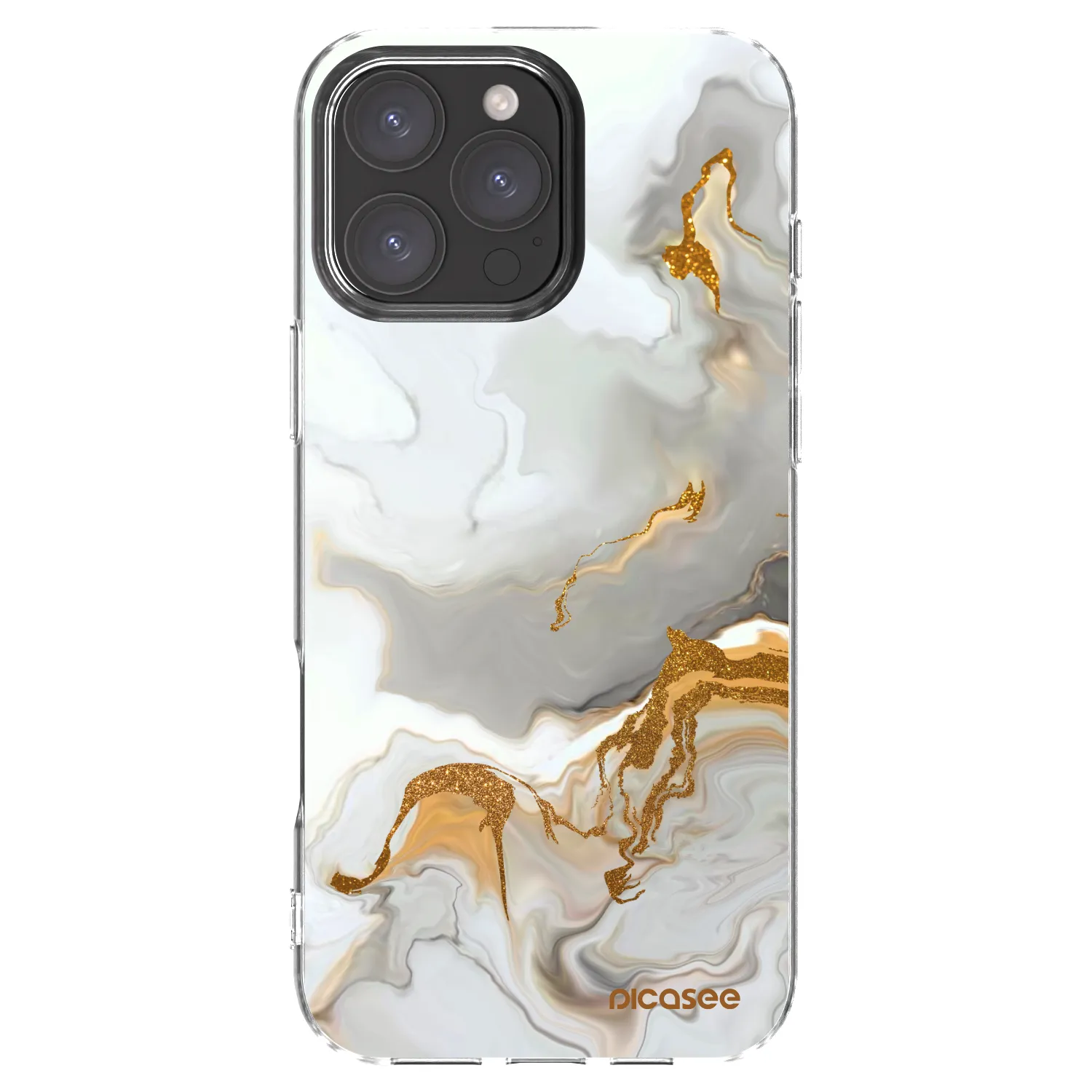 Picasee Apple iPhone 16 Pro Max Hülle - Transparentes Silikon - Her