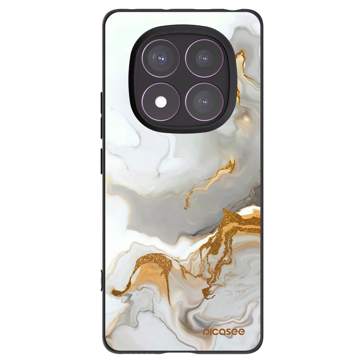 Picasee Xiaomi Redmi Note 14 Pro 4G Hülle - Schwarzes Silikon - Her