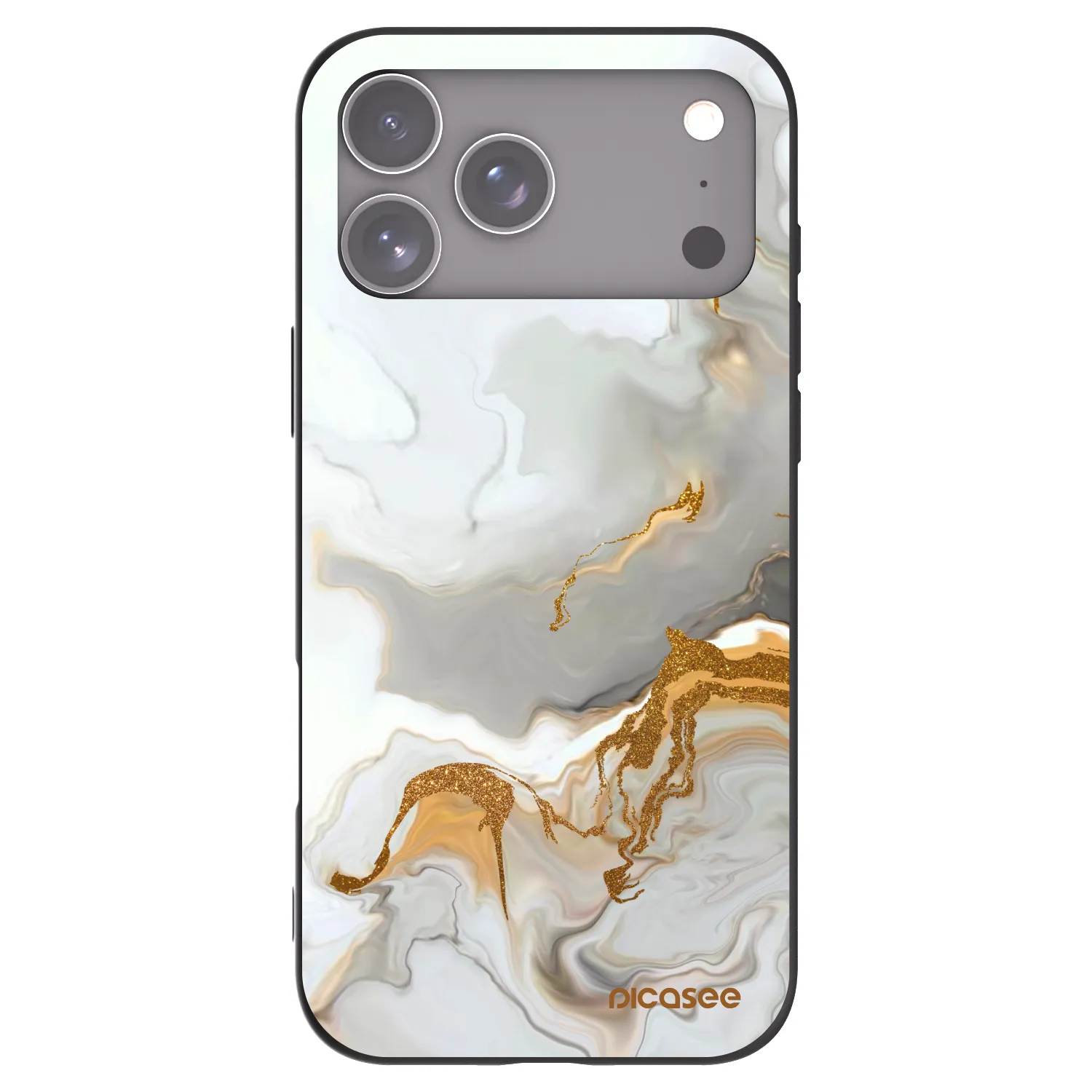 Picasee Apple iPhone 17 Pro Max Hülle - Schwarzes Silikon - Her