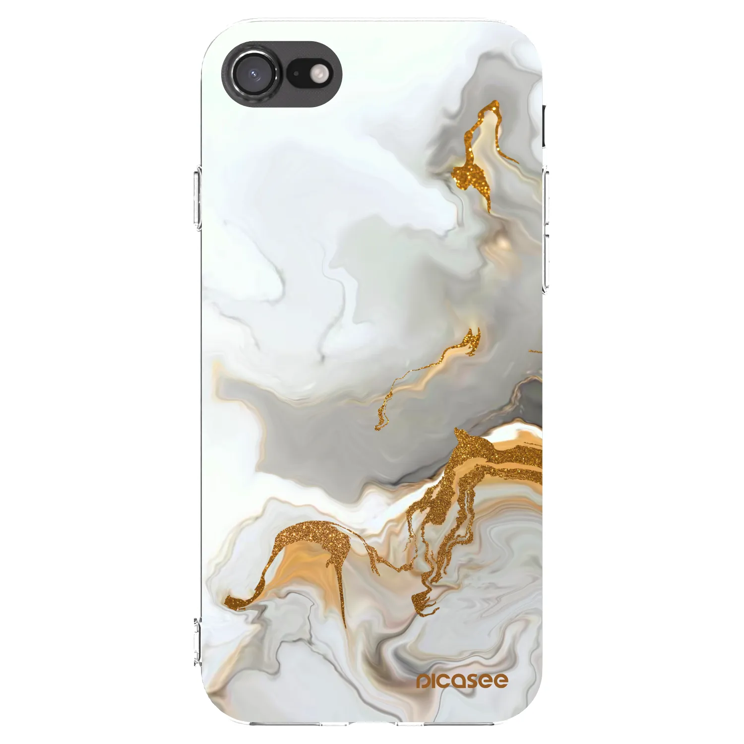 Picasee Apple iPhone 8 Hülle - Transparentes Silikon - Her