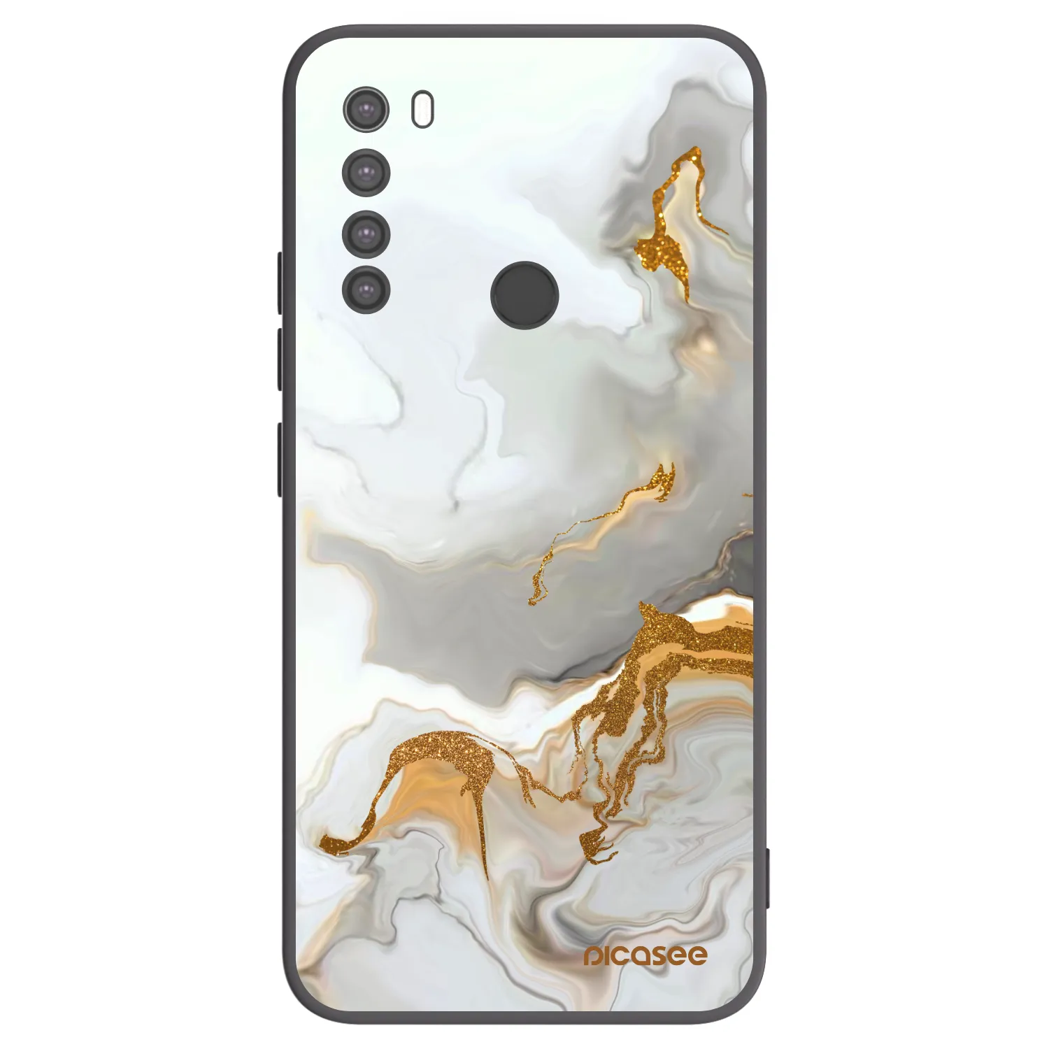 Picasee Xiaomi Redmi Note 8 Hülle - Schwarzes Silikon - Her