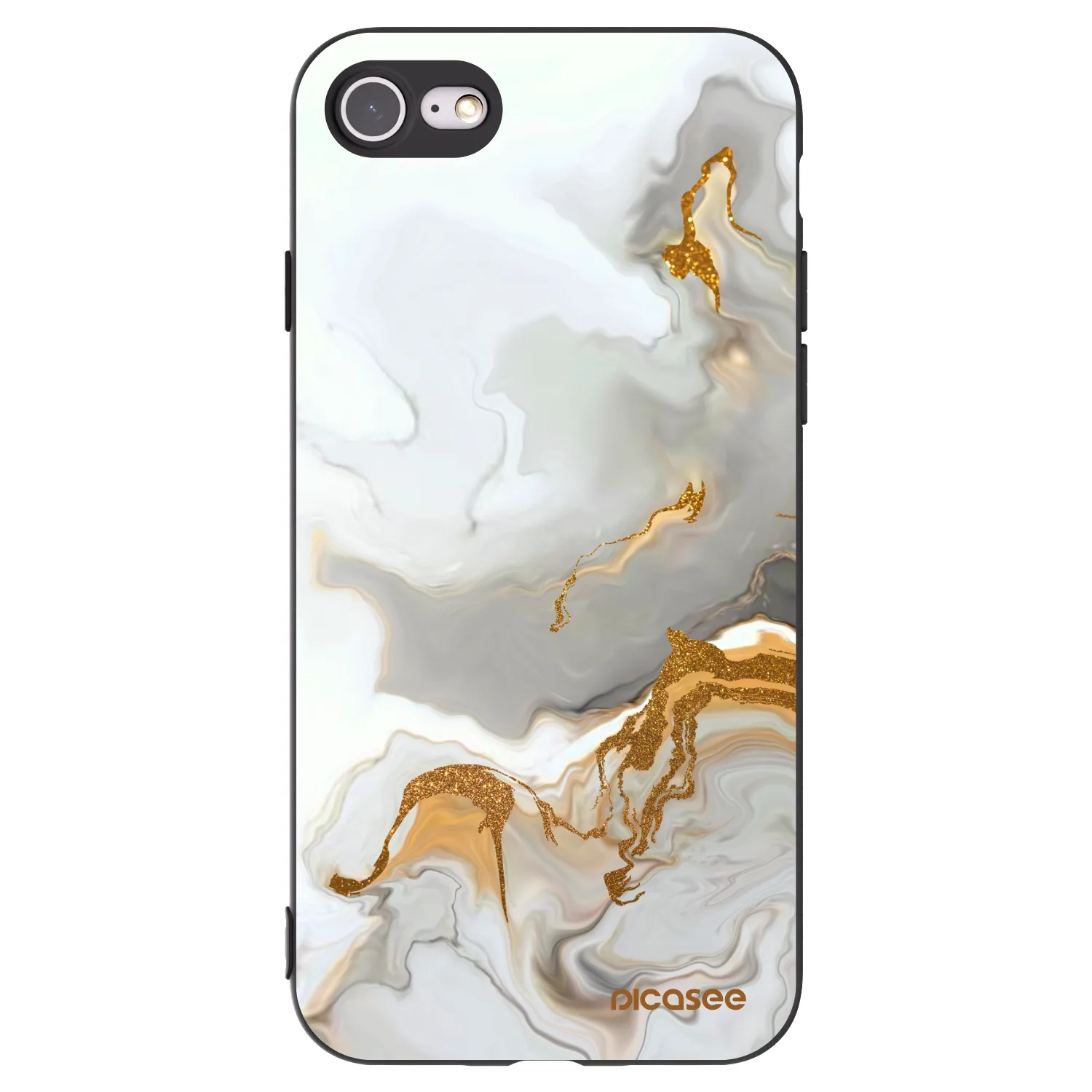 Picasee Apple iPhone SE 2020 Hülle - Schwarzes Silikon - Her