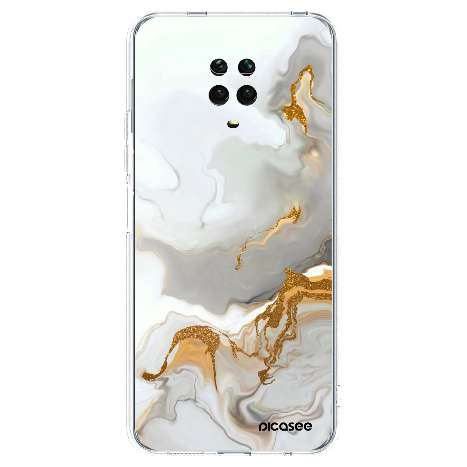 Picasee Xiaomi Redmi Note 9S Hülle - Transparentes Silikon - Her