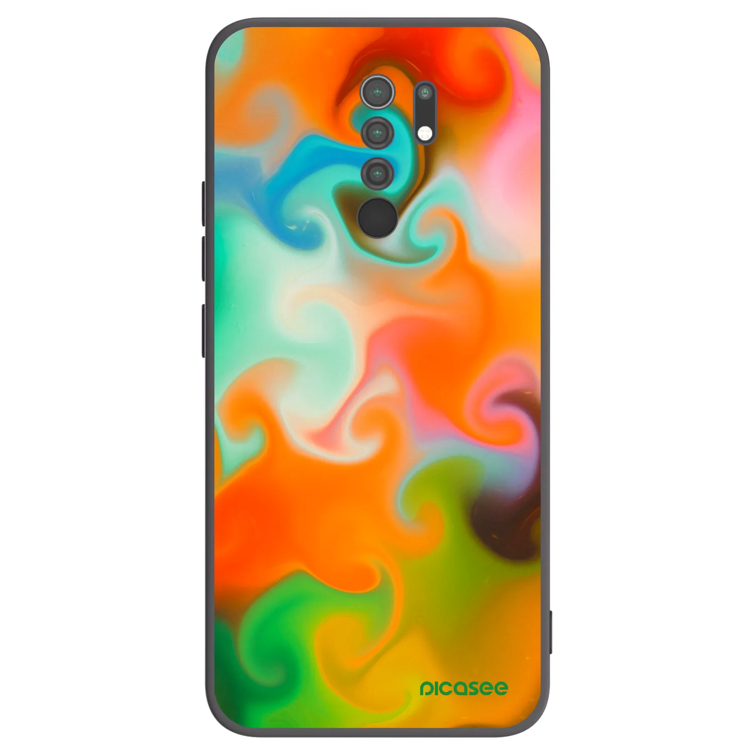 Picasee Xiaomi Redmi 9 Hülle - Schwarzes Silikon - Juice