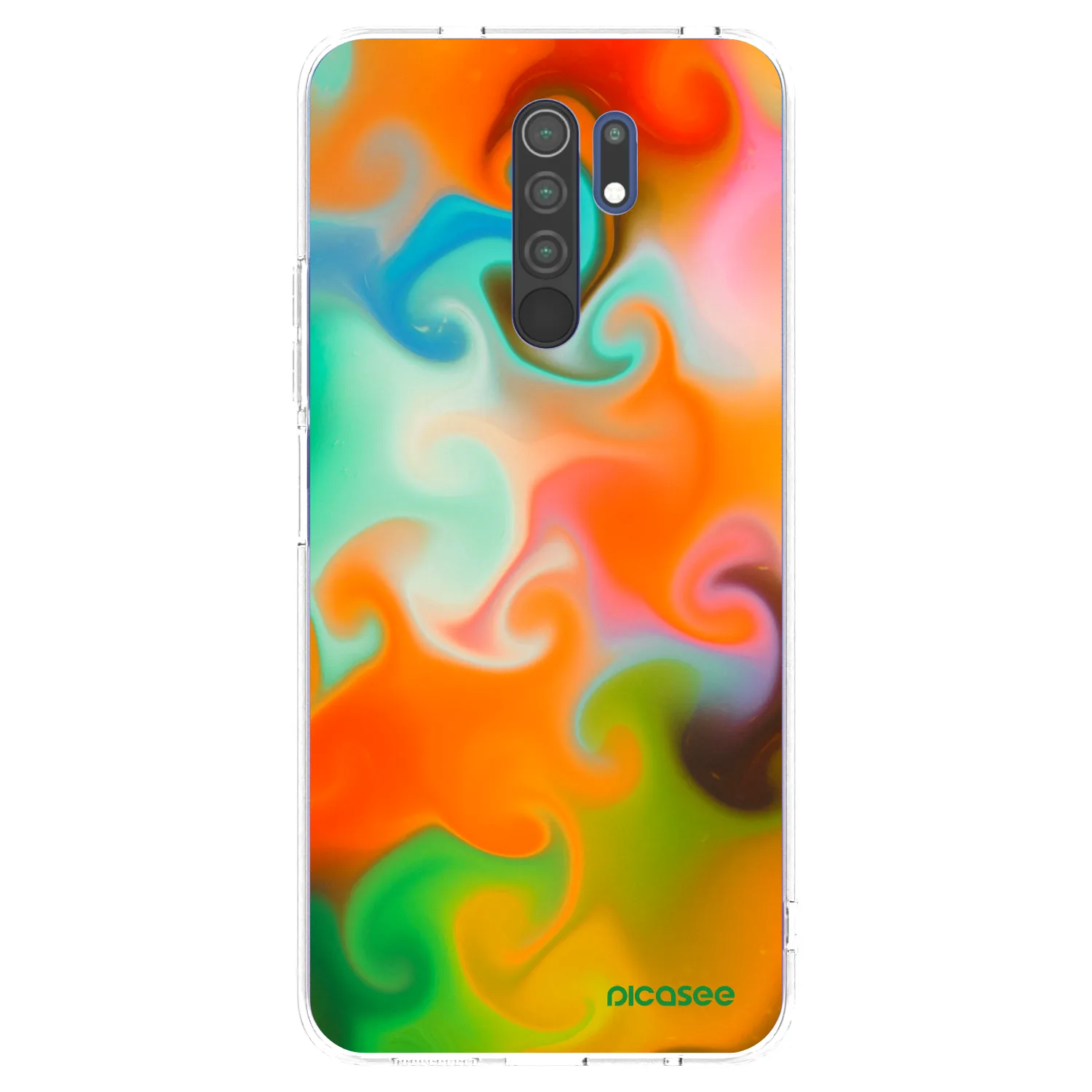 Picasee Xiaomi Redmi 9 Hülle - Transparentes Silikon - Juice